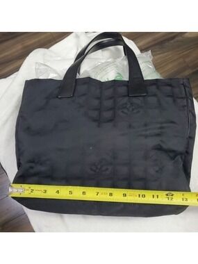 Chanel New Travel Line Tote Bag Small Medium Black